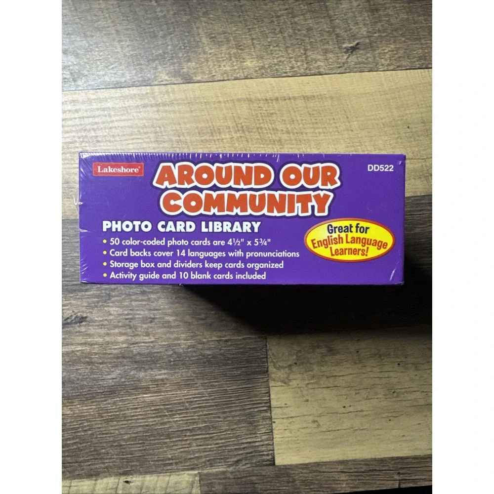 Lakeshore Around Our Community Photo Card Library Preschool Vocabulary Cards